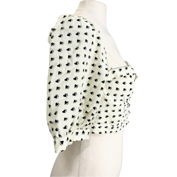 For Love & Lemons Sweetheart Crop Top Size Medium - Picture 5 of 9